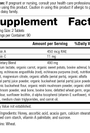 Cataplex A-C, Rev 04 Supplement Facts