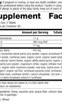 Cataplex® A-C-P, 180 Tablets, Rev 04 Supplement Facts