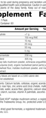 Vegetarian Immune System Health Pack Rev 02 Supplement Facts