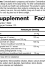 Andrographis Complex, 120 Tablets, Rev 05 Supplement Facts