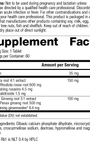 Rhodiola & Ginseng Complex, Rev 09 Supplement Facts