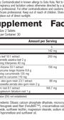 NeuroRegenex Nutrients and Ingredients 