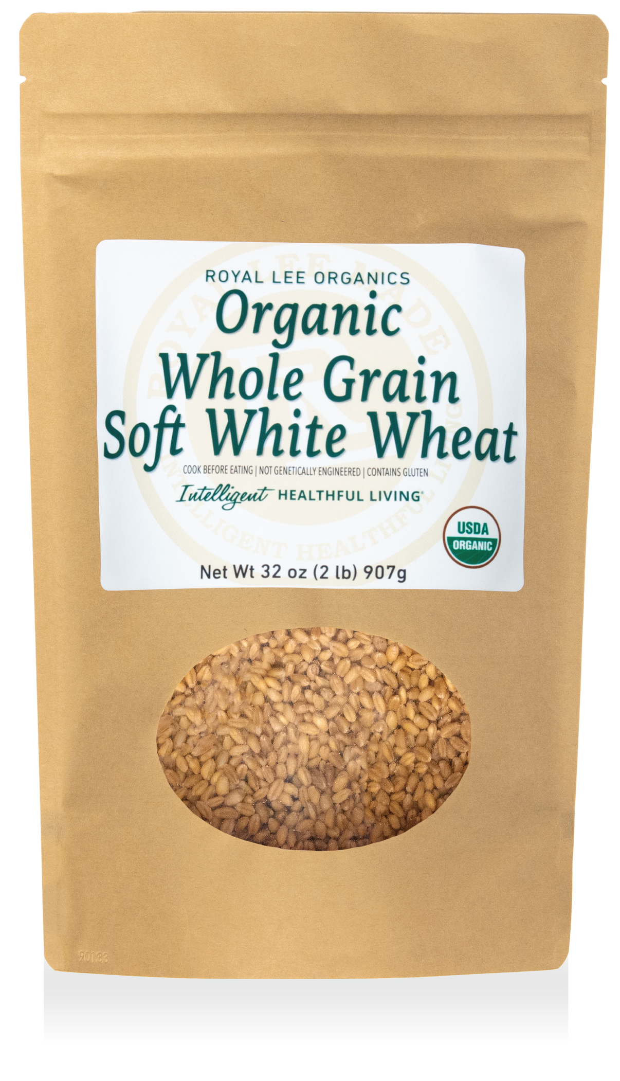 Soft White Wheat Berries, 2lb kraft bag – DrCori.com