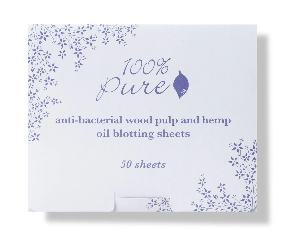 100% Pure Anti Bacterial Wood Pulp Oil Blotting Paper, 30 sheets