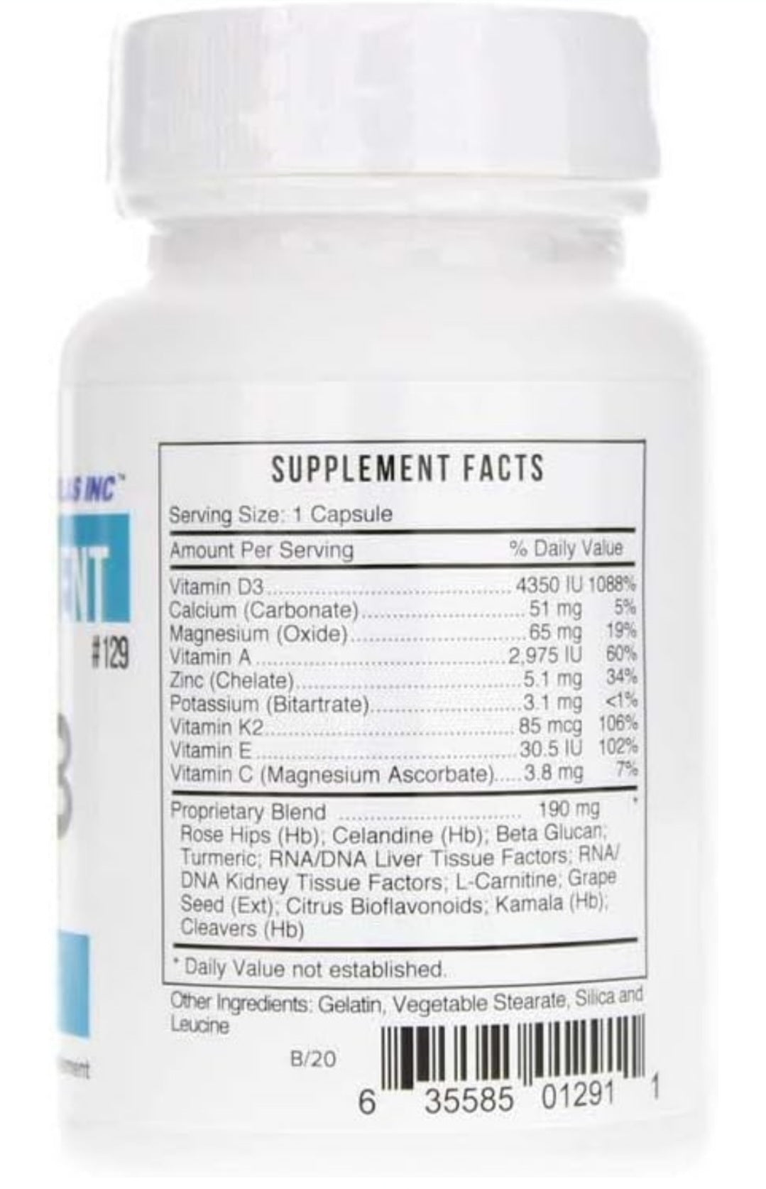 Systemic Formulas DV3 - 60 Capsules